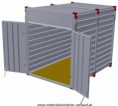 Hohe Materialcontainer, Länge 3m, Innenhöhe 2,43m - 1520 Eur ohne MwSt